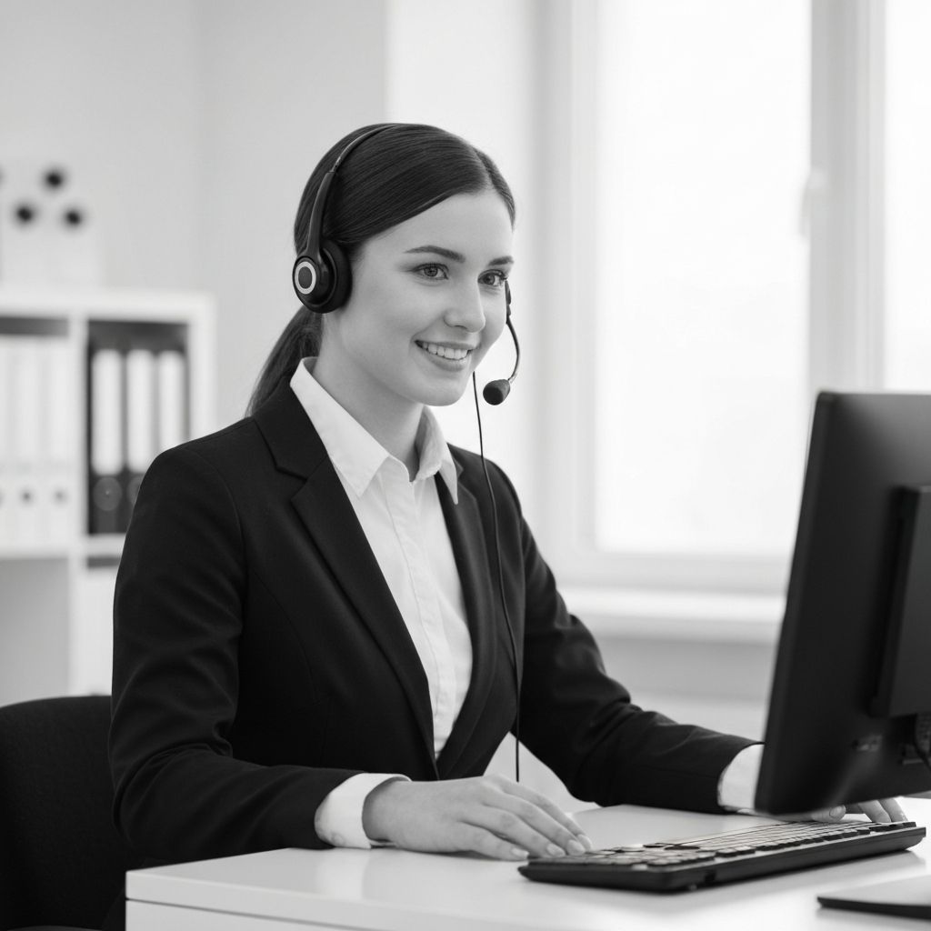 Friendly customer support representative